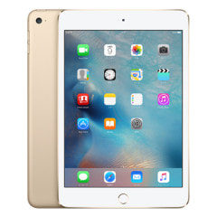 【SIMロック解除済】【ネットワーク利用制限－】【第4世代】docomo iPad mini4 Wi-Fi+Cellular 64GB ゴールド MK752J/A A1550