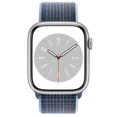 Apple Watch Series8 45mm GPS+Cellularモデル MP523J/A+MPLG3FE/A A2775【シルバーアルミニウムケース/ストームブルースポーツループ】