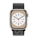 Apple Watch Series8 41mm GPSモデル MNPD3J/A+MPHW3FE/A A2770【スターライトアルミニウムケース/ブラック サミットホワイトNikeスポーツループ】