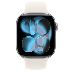 Apple Watch Series11 46mm GPSモデル MEW94J/A+MXM73FE/A A3333【スペースグレイアルミニウムケース/スターライトスポーツバンド(M/L)】