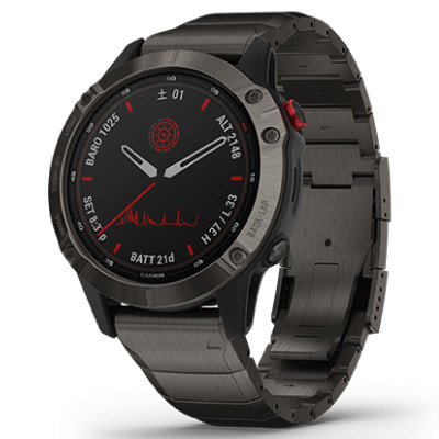 イオシス｜Garmin fenix 6 Pro Dual Power Ti Carbon Gray DLC / Carbon Gray DLC Ti 010-02410-35 