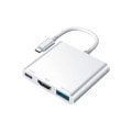 Type-Cポートから複数の機器を同時接続 Type-C 3in1 USBハブ HD-3IN1HBSV