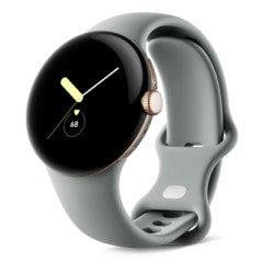 Google Pixel Watch Wi-Fiモデル Champagne Goldケース/Hazelアクティブバンド GA04123-TW