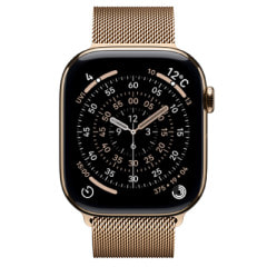 【箱傷み】Apple Watch Series11 46mm GPS+Cellularモデル MFD84J/A A3337【ゴールドチタニウムケース/ゴールドミラネーゼループ(M/L)】