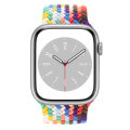 Apple Watch Series8 45mm GPSモデル MP6T3J/A+MJXJ3FE/A A2771【シルバーアルミニウムケース/プライドエディションブレイデッドソロループ(サイズ12)】