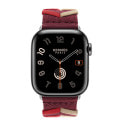 Apple Watch Hermes Series9 41mm GPS+Cellularモデル MRQ53J/A+MTHL3FE/A A2982【スペースブラックステンレススチールケース/(ルージュH) ブリドン・シンプルトゥールストラップ】