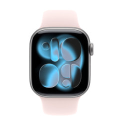 Apple Watch Series11 42mm GPS+Cellularモデル MF9C4J/A+MHY94FE/A A3335【スペースグレイアルミニウムケース/ソフトピンクスポーツバンド】