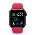 【第2世代】Apple Watch SE 40mm GPSモデル MNL83J/A+MP6Y3FE/A A2722【ミッドナイトアルミニウムケース/(PRODUCT)REDスポーツバンド】