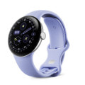 【専用充電ホルダー欠品】Google Pixel Watch4 41mm Wi-Fiモデル Polished Silverアルミケース/Irisアクティブバンド  GA10840-US