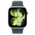 Apple Watch Series11 46mm GPSモデル MEWC4J/A+MGDJ4FE/A A3333【シルバーアルミニウムケース/ネイビーマグネティックリンク(M/L)】