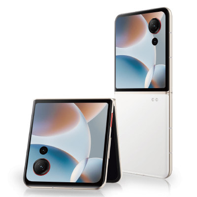 ネットワーク利用制限△】nubia Flip3 A505ZT ホワイト【Y!mobile版SIM