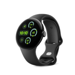 【専用充電ケーブル欠品】Google Pixel Watch3 41mm Wi-Fiモデル Matte Blackアルミケース/Obsidianアクティブバンド GA05757-US