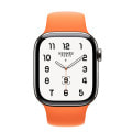 Apple Watch Hermes Series10 42mm GPS+Cellularモデル MX0Q3J/A A3001【シルバーチタニウムケース/Hermesオレンジスポーツバンド】