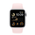 【第2世代】Apple Watch SE 40mm GPSモデル MRTT3J/A+MT2Y3FE/A A2722【シルバーアルミニウムケース/ライトピンクスポーツバンド(S/M)】