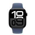 Apple Watch Series10 42mm GPSモデル MWWX3J/A+MXLE3FE/A A2997【ジェットブラックアルミニウムケース/デニムスポーツバンド】