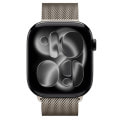 Apple Watch Series11 46mm GPSモデル MEW84J/A+MGJ24FE/A A3333【ジェットブラックアルミニウムケース/ナチュラルミラネーゼループ(S/M)】