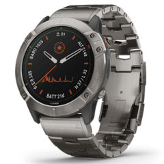 Garmin fenix 6X Pro Dual Power Ti Gray Titanium band 010-02157-5A