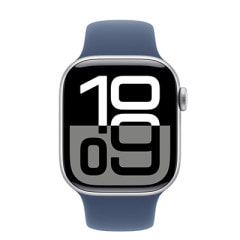 Apple Watch Series10 42mm GPSモデル MWWA3J/A A2997【シルバーアルミニウムケース/デニムスポーツバンド】