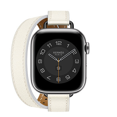 エルメス Apple Watch レザーバンド 41mm 白 Blanc 純正 Apple Watch