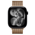 Apple Watch Series11 46mm GPSモデル MEW84J/A+MGJ54FE/A A3333【ジェットブラックアルミニウムケース/ゴールドミラネーゼループ(M/L)】