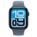 Apple Watch SE3 44mm GPS+Cellularモデル MEQ44J/A+MFX44FE/A A3328【ミッドナイトアルミニウムケース/アンカーブルーソロループ(サイズ4)】
