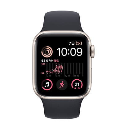 第2世代】Apple Watch SE 40mm GPSモデル MR9U3QF/A+MT2T3FE/A A2722 