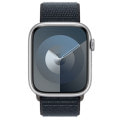 Apple Watch Series9 45mm GPS+Cellularモデル MRQJ3J/A+MT593FE/A A2984【シルバーアルミニウムケース/ミッドナイトスポーツループ】