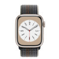 Apple Watch Series8 41mm GPSモデル MNPD3J/A+MPL53FE/A A2770【スターライトアルミニウムケース/ミッドナイトスポーツループ】