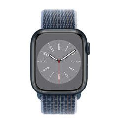 Apple Watch Series8 41mm GPSモデル MNPC3J/A+MPL93FE/A A2770【ミッドナイトアルミニウムケース/ストームブルースポーツループ】