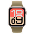 Apple Watch SE3 44mm GPS+Cellularモデル MEQ34J/A+MKMC4FE/A A3328【スターライトアルミニウムケース/オリーブソロループ(サイズ2)】