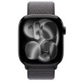 Apple Watch Series11 46mm GPS+Cellularモデル MFAA4J/A+MFFM4FE/A A3337【ジェットブラックアルミニウムケース/ダークグレイスポーツループ】
