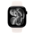 Apple Watch Series11 46mm GPSモデル MEW84J/A+MXM93FE/A A3333【ジェットブラックアルミニウムケース/ライトブラッシュスポーツバンド(M/L)】