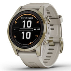 Garmin fenix 7S Pro Sapphire Dual Power 010-02776-62 【Soft Gold/Light Sand】