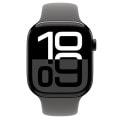 Apple Watch Series10 46mm GPSモデル MWX13J/A+MXLX3FE/A A2999【ジェットブラックアルミニウムケース/ストーングレイスポーツバンド】