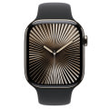 Apple Watch Series10 46mm GPS+Cellularモデル MX163J/A+MXM43FE/A A3003【ナチュラルチタニウムケース/ブラックスポーツバンド】
