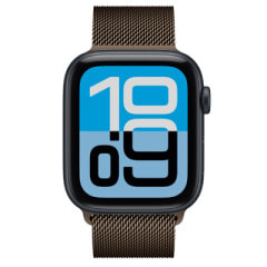 Apple Watch SE3 44mm GPS+Cellularモデル MEQ44J/A+MJNN4FE/A A3328【ミッドナイトアルミニウムケース/ダークブロンズミラネーゼループ(M/L)】