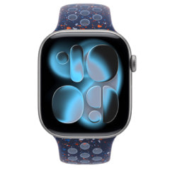 Apple Watch Series11 46mm GPS+Cellularモデル MFAE4J/A+MGC94FE/A A3337【スペースグレイアルミニウムケース/ブルーリボンNikeスポーツバンド】