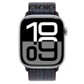 Apple Watch Series10 46mm GPSモデル MWX03J/A+MYJD3FE/A A2999【シルバーアルミニウムケース/ブラックブルーNikeスポーツループ】