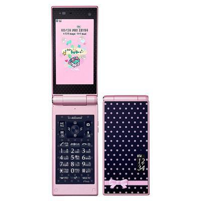STYLE series F-06D Girls ハッピーピンク ガラケー ㉞ - 携帯電話本体