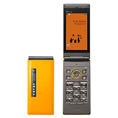 未使用オレンジ CA007 携帯電話本体 WIN CA007 サンナップオレンジ|中古ガラケー格安販売の【イオシス】