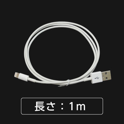 イオシス|【Apple認証済み】 Lightningケーブル 1m ホワイト IOS-LT10WH 【充電、通信両対応】【MFi(Made For iPhone)】