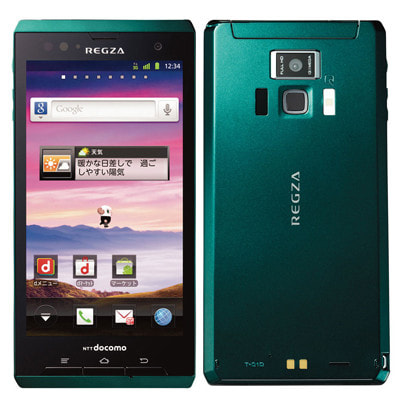 docomo with series REGZA Phone T-01D Dark Green|中古スマートフォン格安販売の【イオシス】